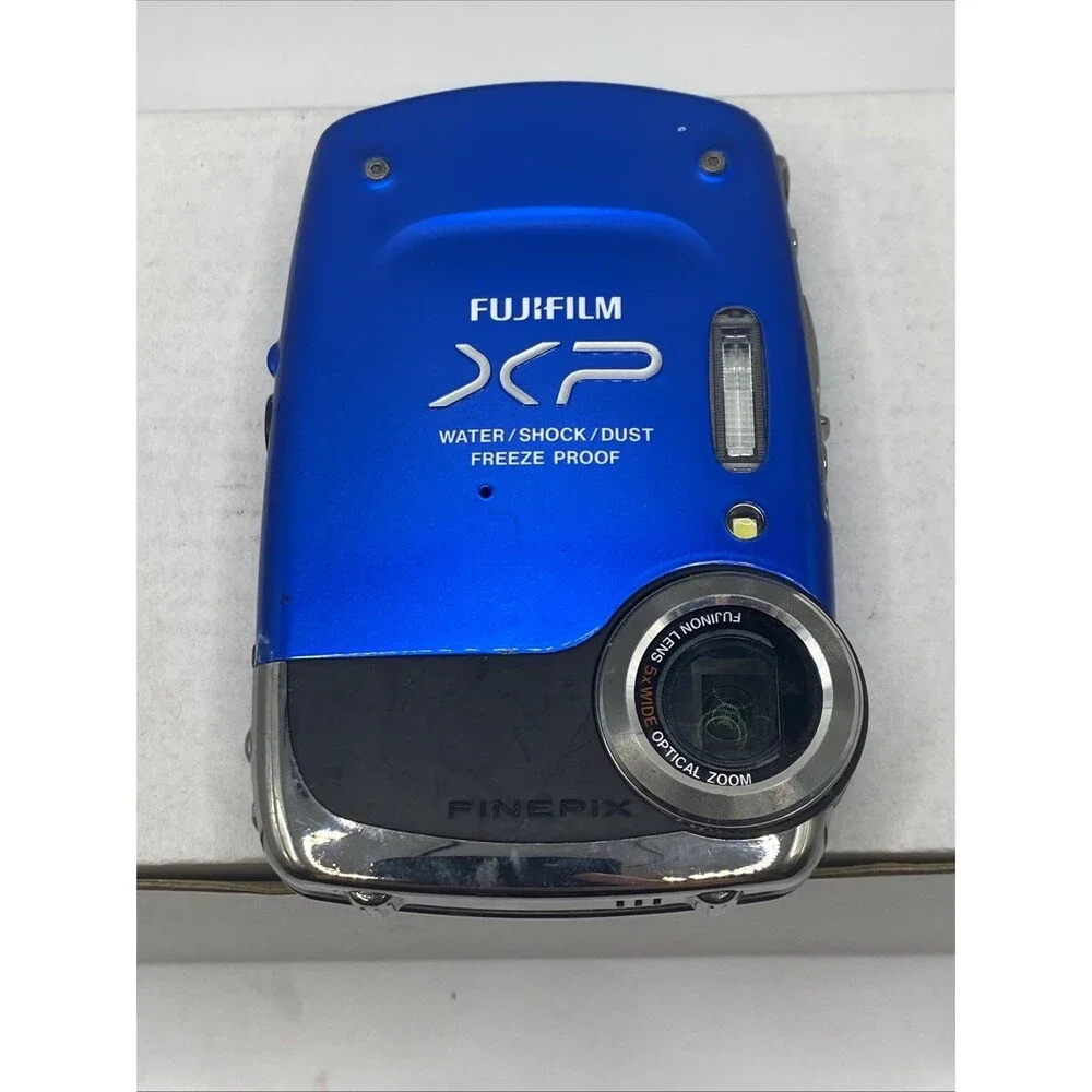 Fujifilm FinePix XP20 Digital Camera Waterproof Blue NOT WORKING AS-IS